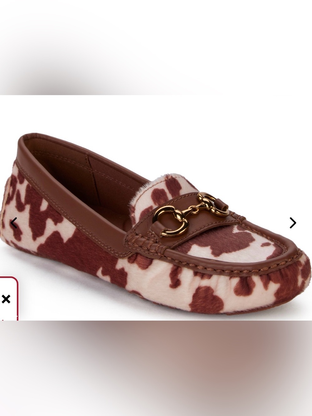 ANNE KLEIN
Women's Chrystie Cow Print Loafer with Buckle new in box size 7